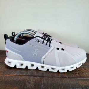 ON Running Cloud 5 Waterproof Running Athletic Shoes Womens 11 Gray White